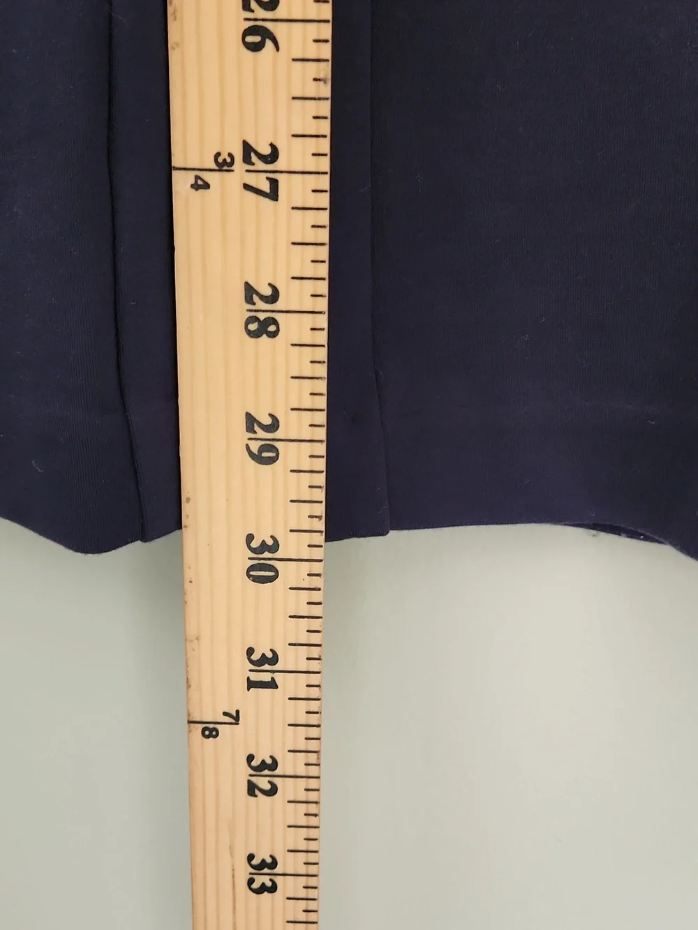 J.McLaughlin Navy Blue Wide / Straight Leg Pants Side Zip Ponte Knit 4 30x29 - Picture 3 of 10